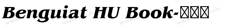 Benguiat HU Book字体转换